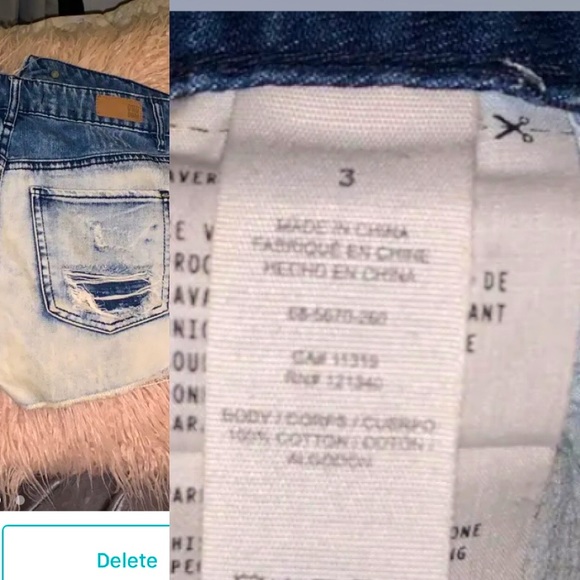 Ripped Denim shorts - Picture 2 of 2